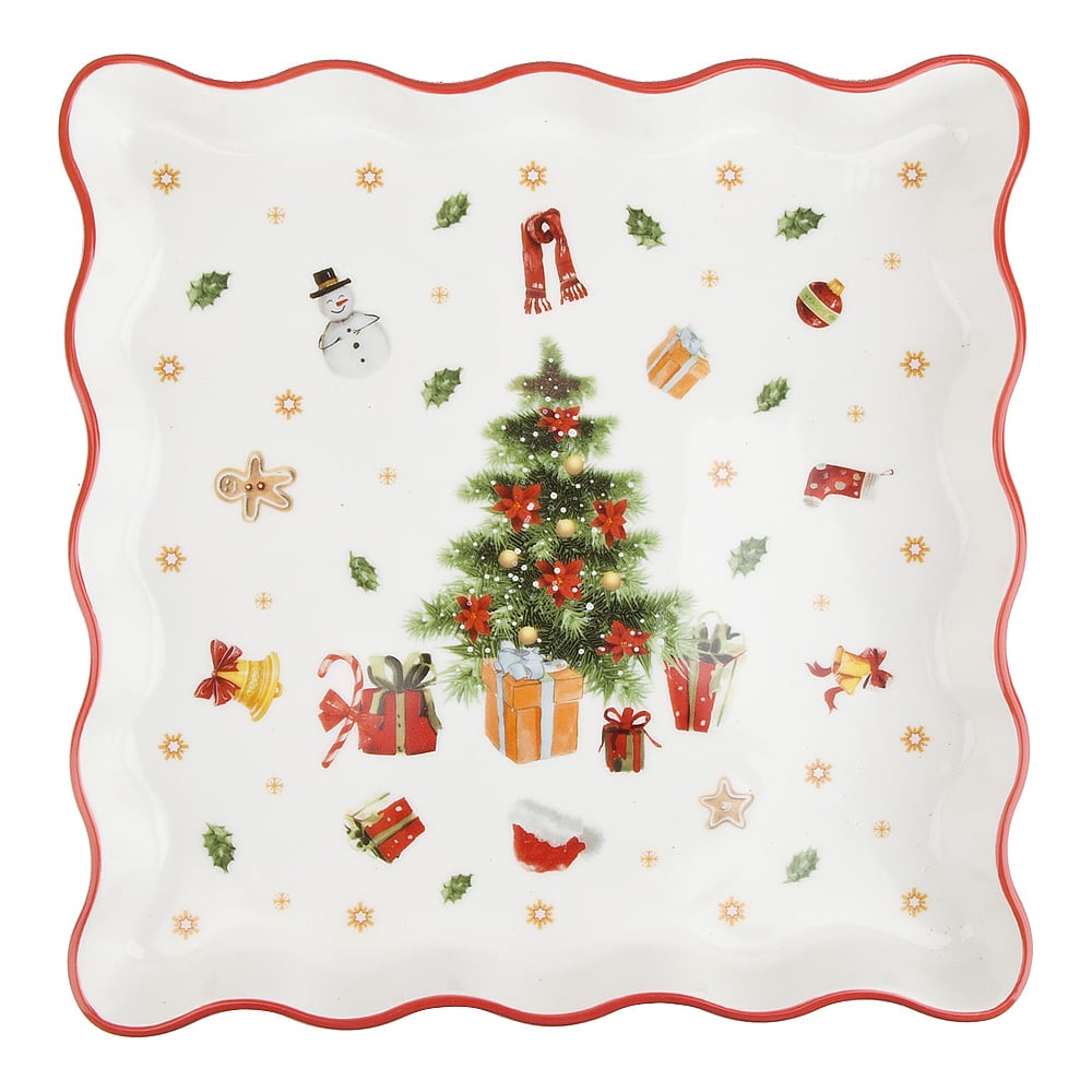 БЛЮДО "CHRISTMAS HOLIDAYS" 25,5*20*3,5 СМ