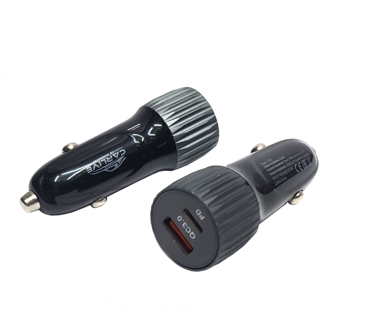 автозар. устр-во б/каб. CARLIVE CR12 (1USB+TC) QC3.0+PD 38W) в упак