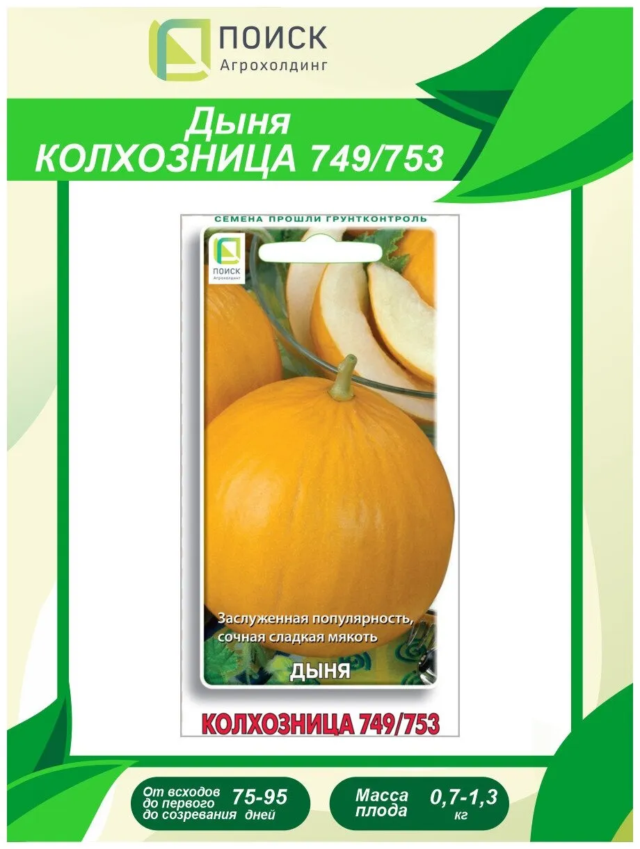 Семена Дыня "Колхозница" 749/753" 1гр "Поиск" (10)