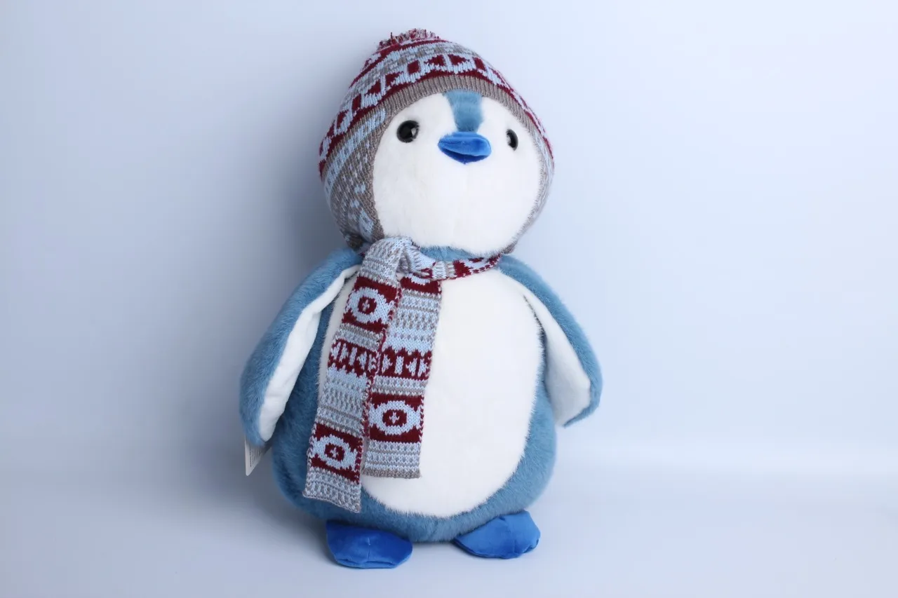 Мягкая игрушка "ПИНГВИН В ШАРФЕ" 35 СМ 027-35