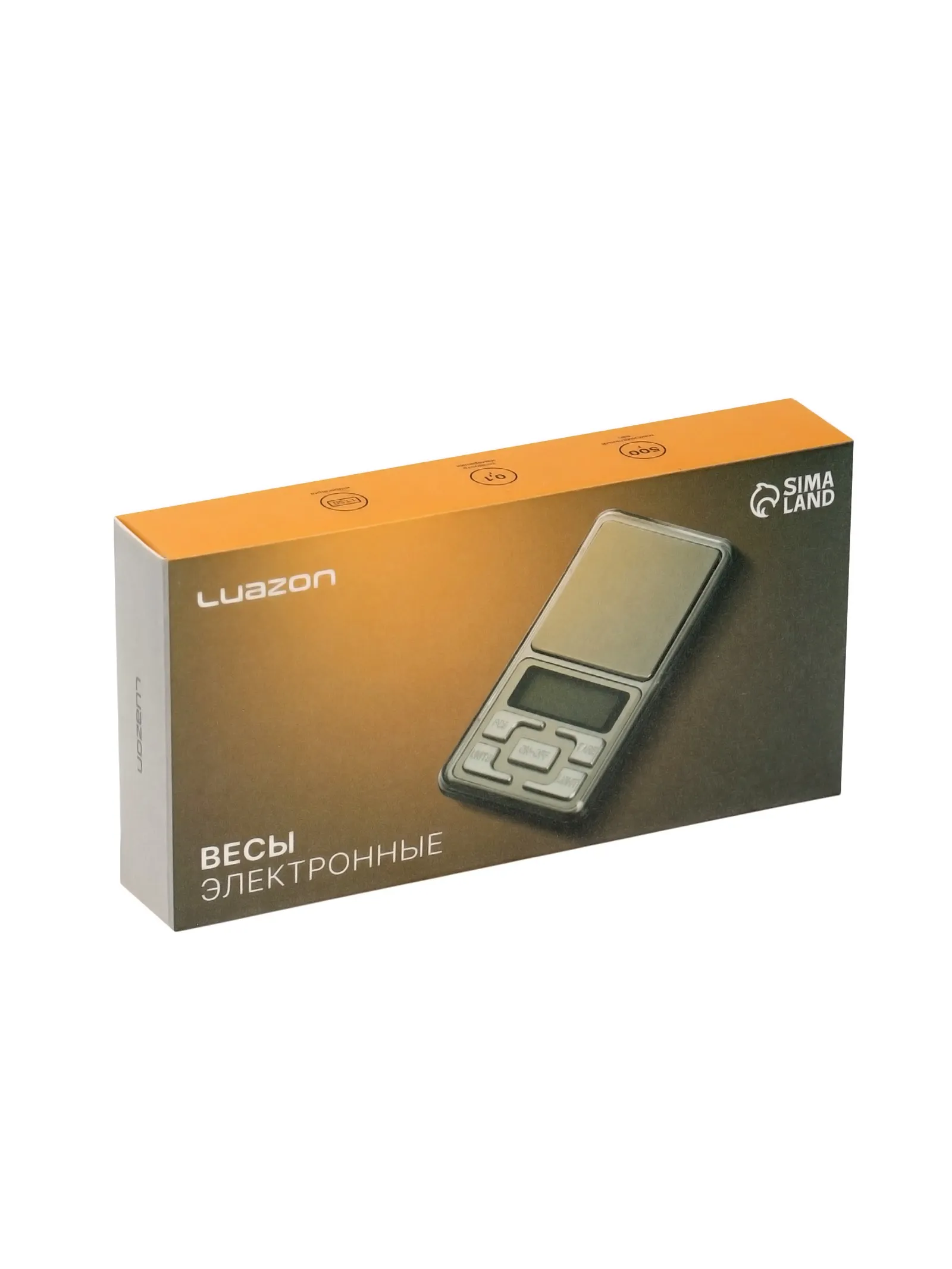 Весы Luazon LVU-01, портативные, электронные, до 500 г, серые 1146999