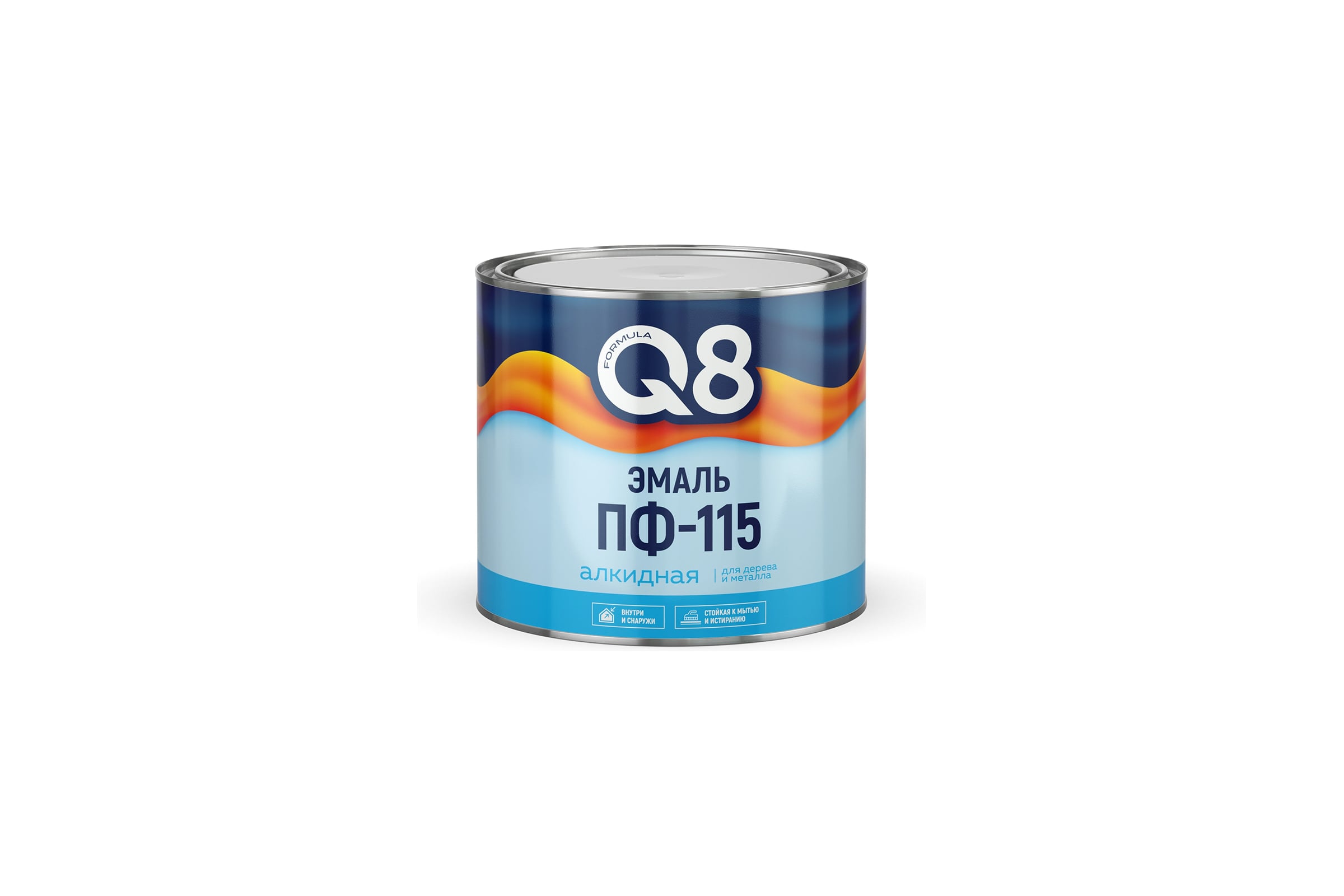 FORMULA Q8 Эмаль ПФ-115 алкидная КРАСНАЯ 0,8 кг