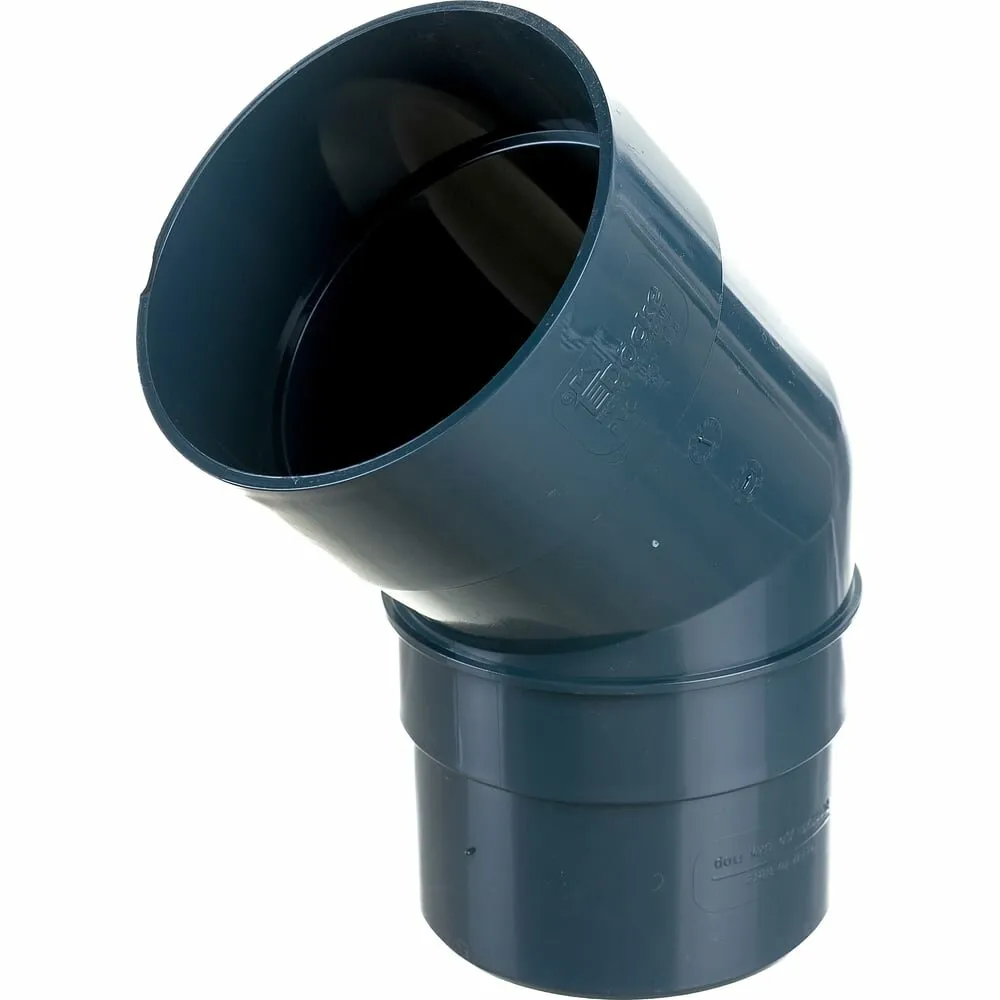 Docke PREMIUM Колено 45 (графит), арт. PVSA-1086