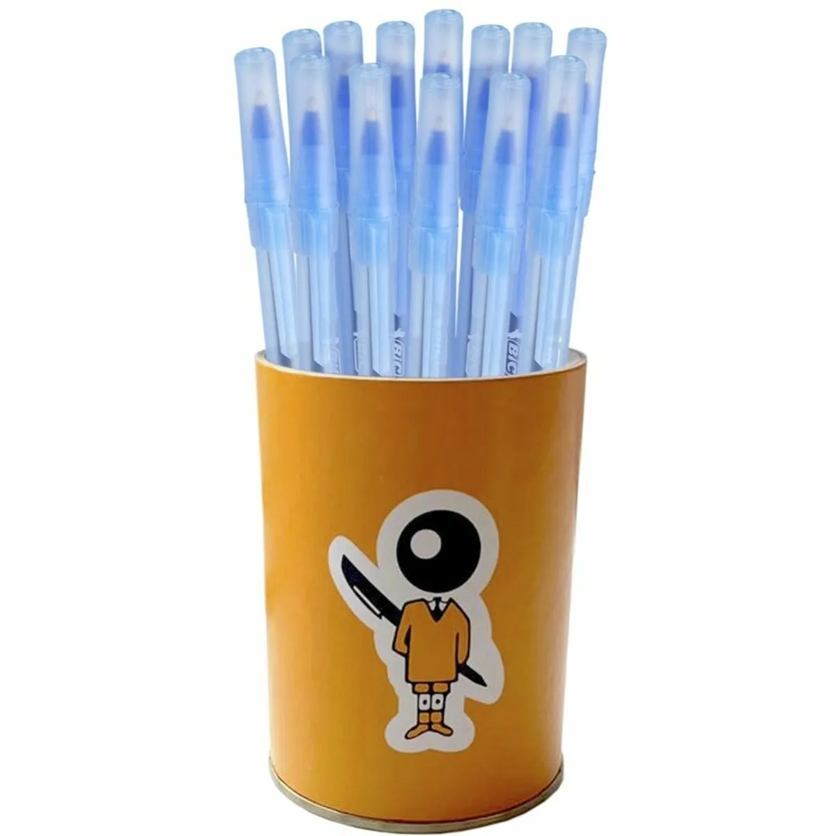 Ручка шариковая Bic "Round Stic" синяя, 1.0 мм., корпус матов., 921403/512906/143977