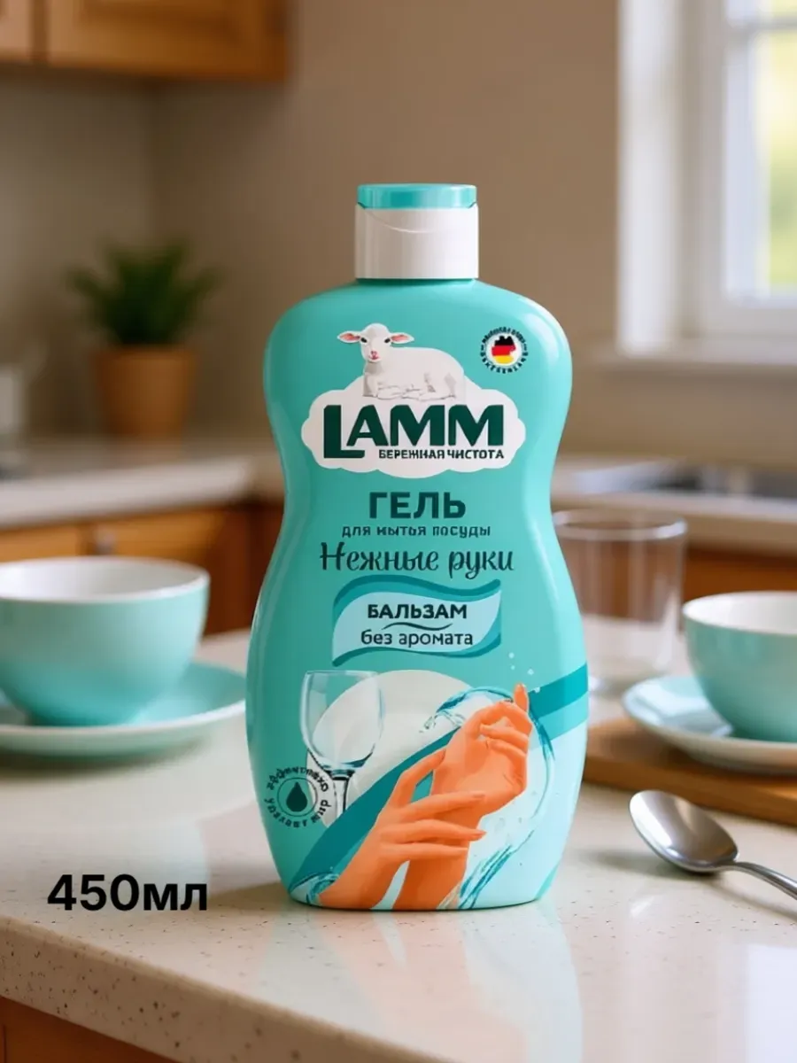 Средство для мытья посуды Lamm бальзам 450мл