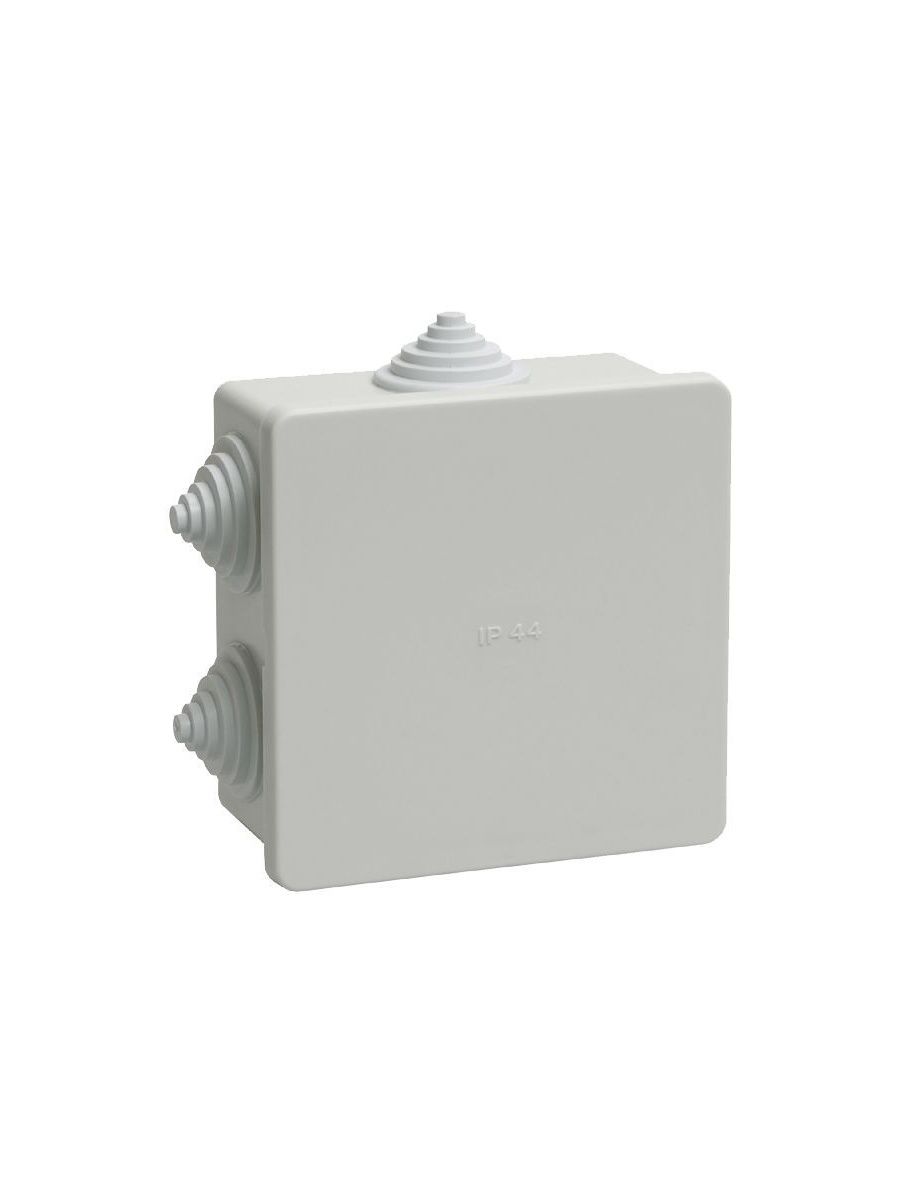 Коробка монтажная IP44 КМ-223 круглая с клеммой (85*85*41,5)(12/48) (от 12 шт. - СКИДКА)