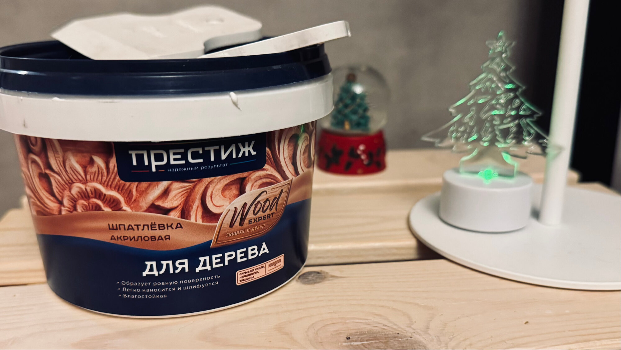 Шпатлевка для дерева Дуб /0,3 кг / ПРЕСТИЖ