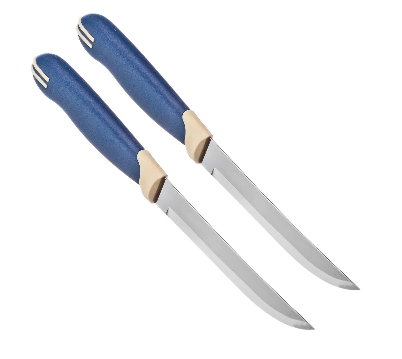 Набор ножей д/чистки овощей 2шт.17,5см "Multicolor"син.-бел. (300) 23511/213