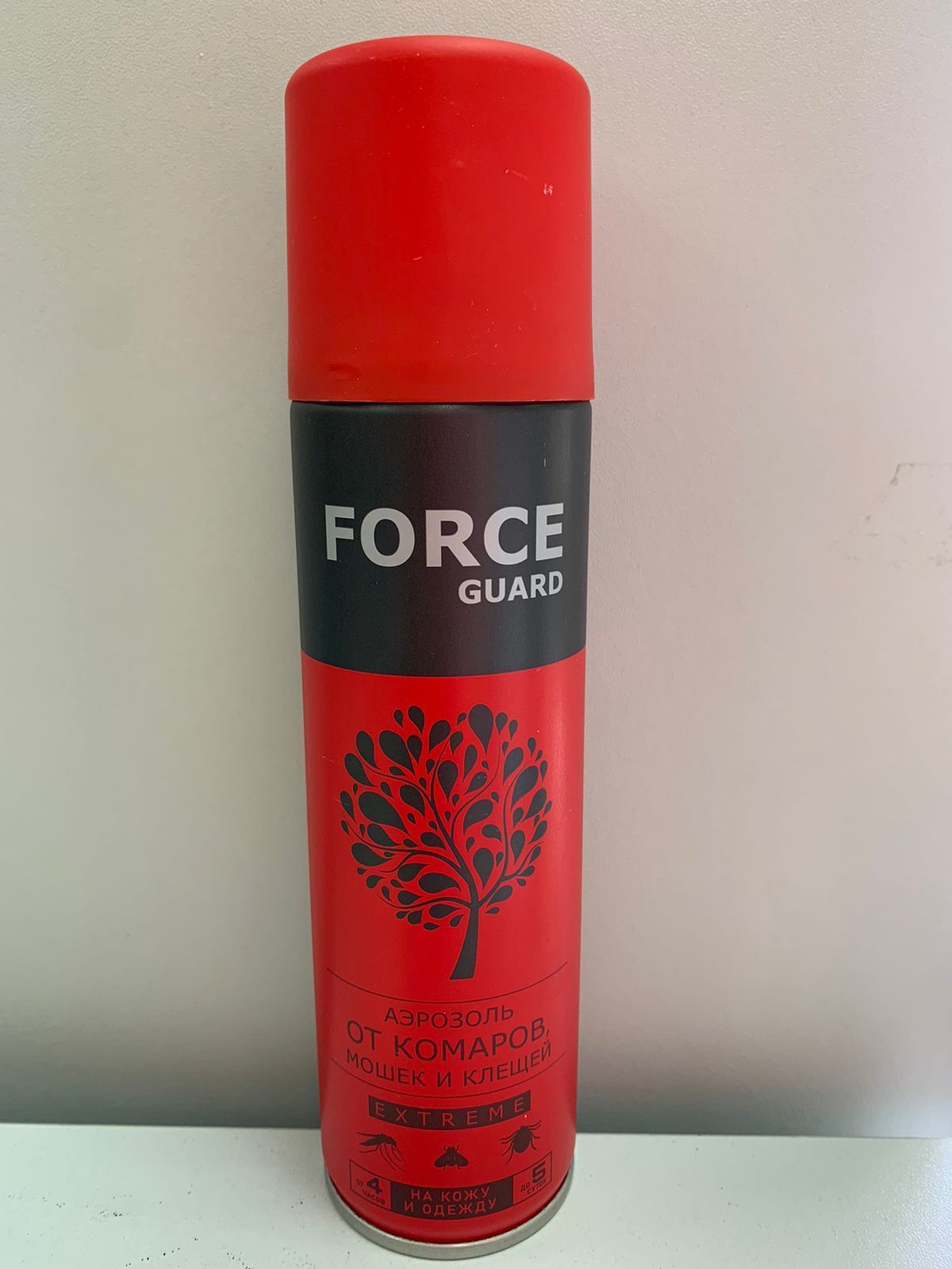 Аэрозоль от клещей,мошек и комаров"Force guard" 150мл на тело и одежду*6*24 0039 *(, 01.06.2030)*