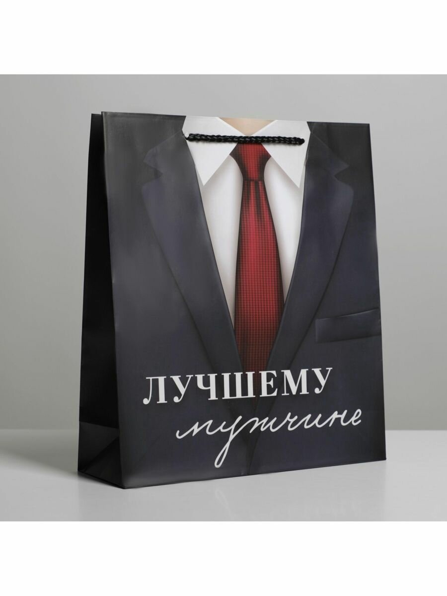 Пакет ламинированный «Лучшему мужчине», ML 21 х 25 х 8 см     6582748