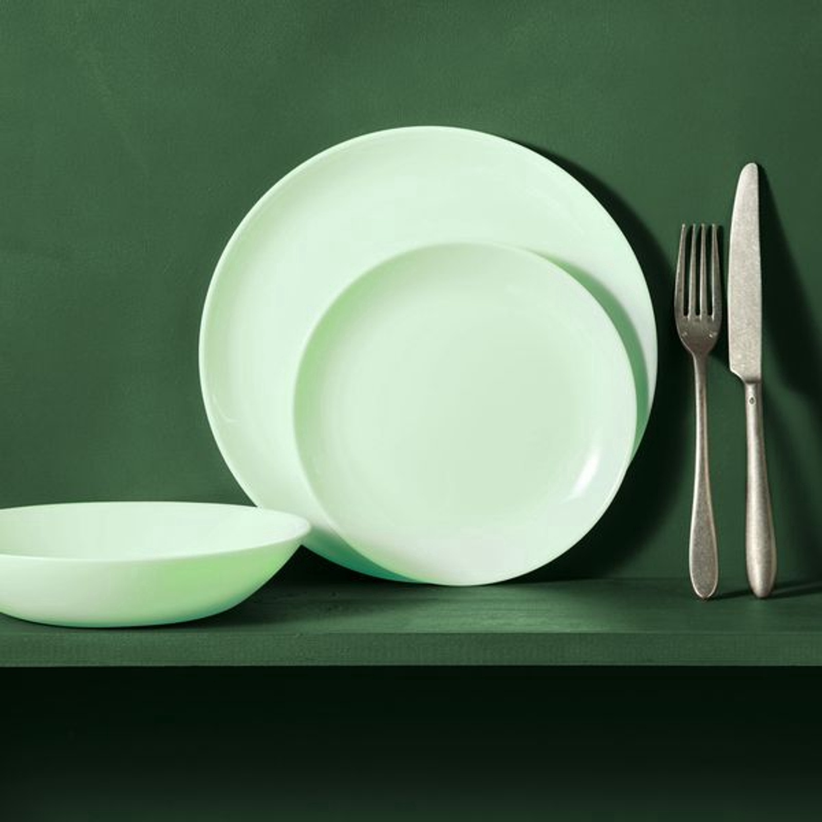 Тарелка десертная d19см "Diwali paradise green"