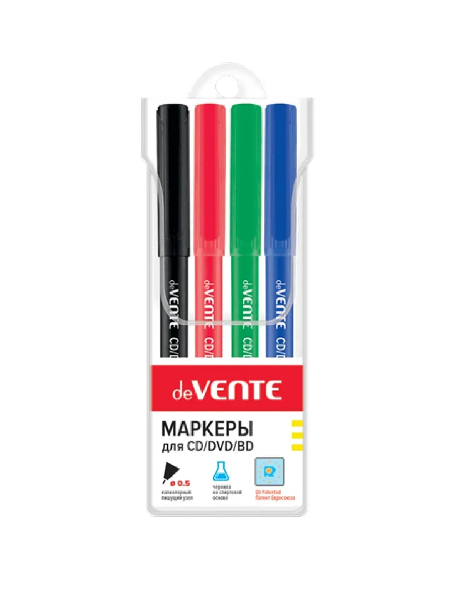 Набор маркеров перманентных "deVENTE", (4 шт/уп), 5043738