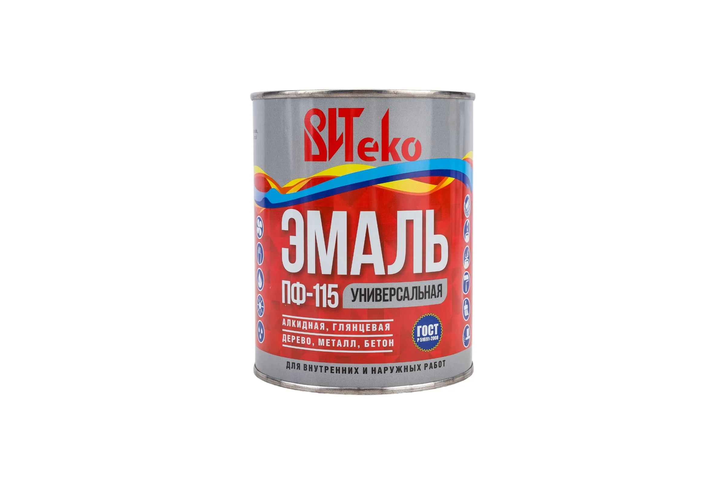 Эмаль белая ПФ 115 0,8кг. Царицынские краски