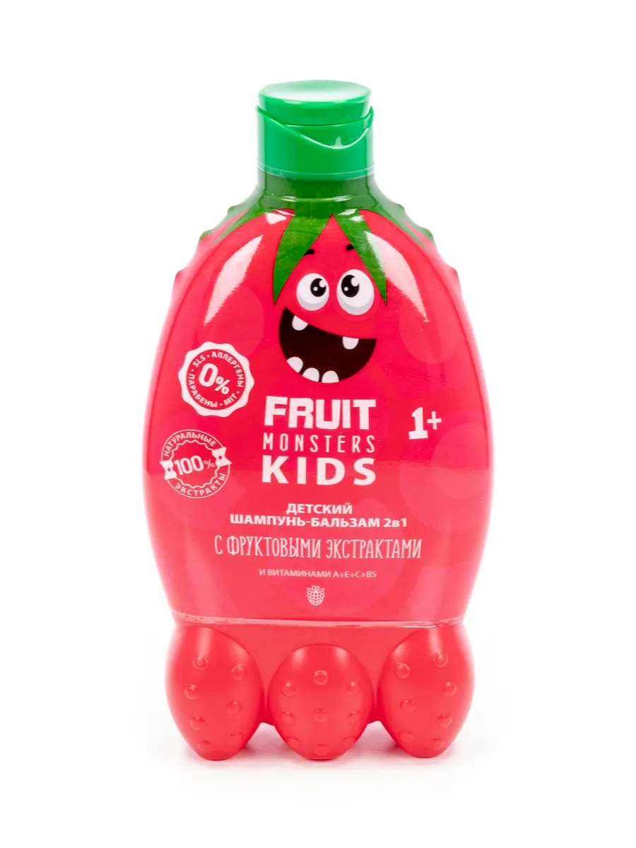 Шампунь-гель-пена детский Fruit Monsters 2в1 400мл /6