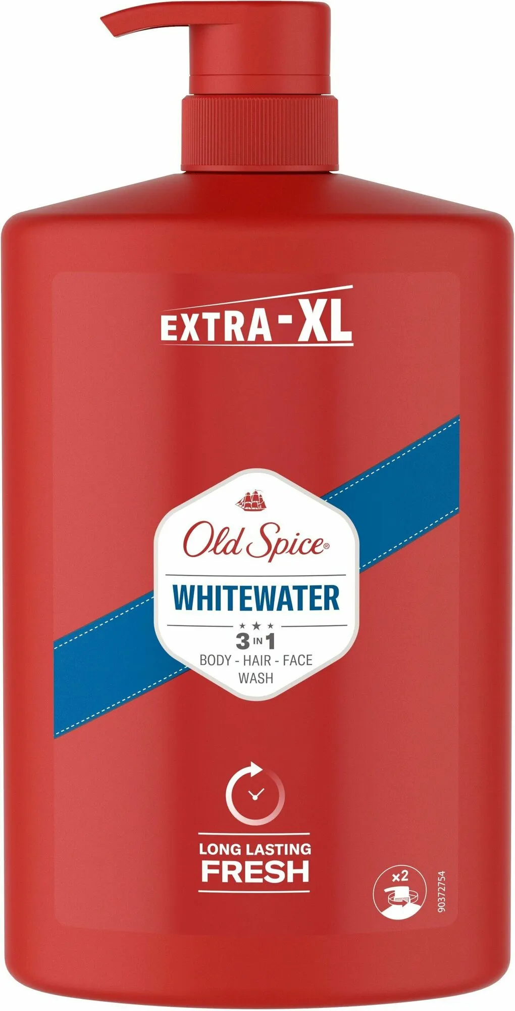 Шампунь и гель для душа МУЖСКОЙ 2 в1 "Old Spice" (1000 мл) Whitewater (4 шт/ящ)