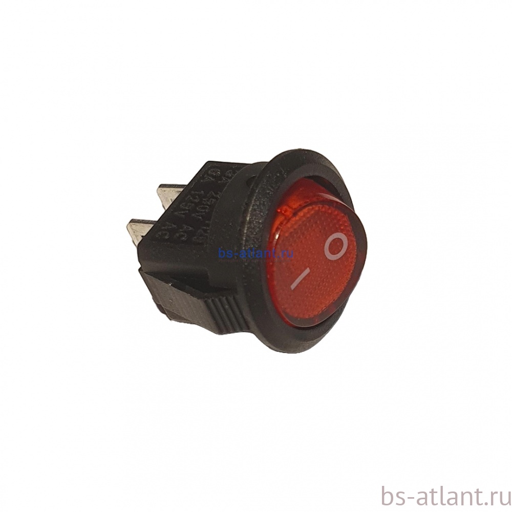 РОКЕРНЫЙ ВЫКЛЮЧ КРУГЛАЯ КЛАВ Ф20 3КОНТ Ц2076
