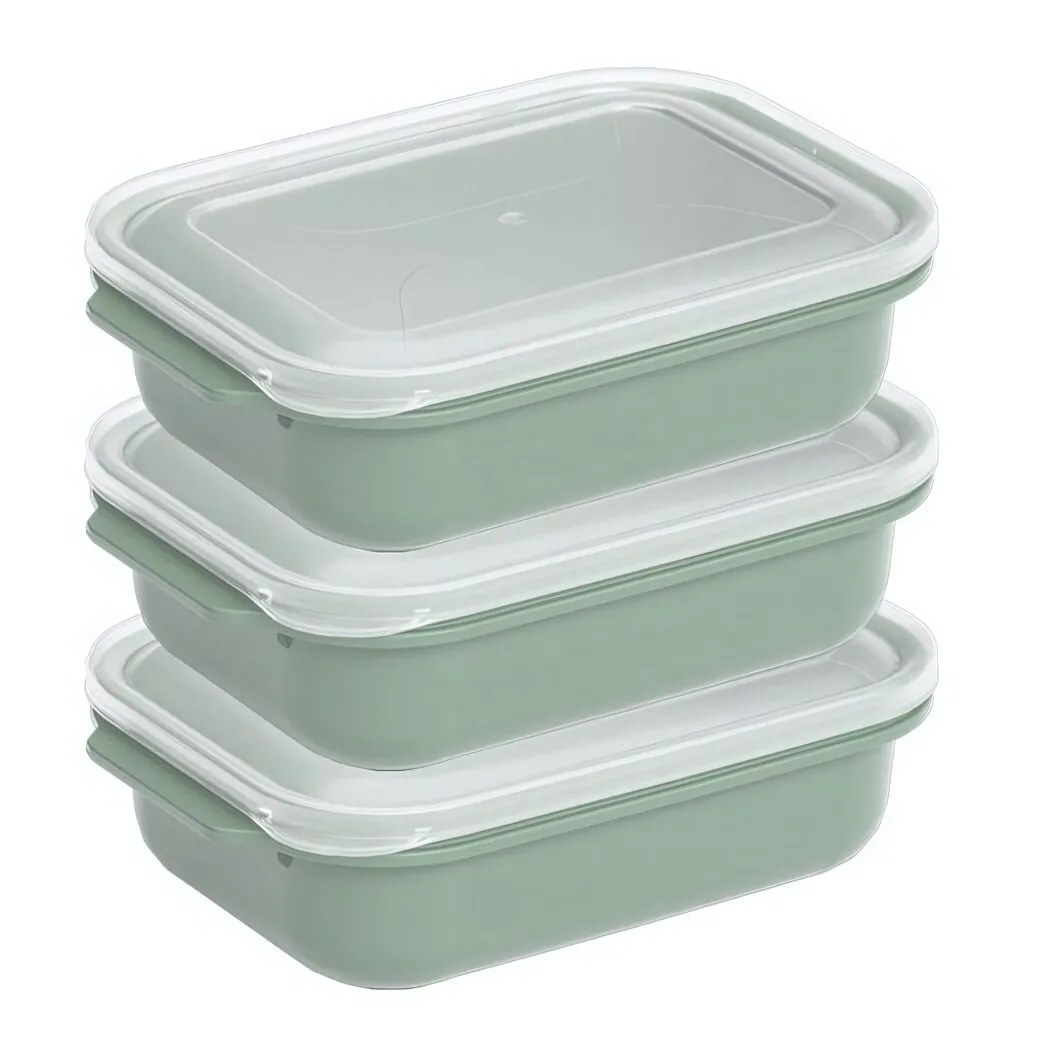 Прямоугольный контейнер 3*1300 ml.в ассортим (уп.12шт)