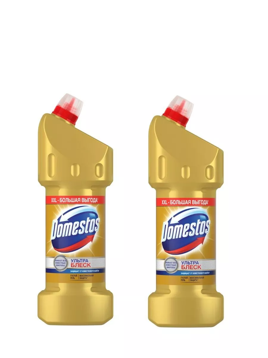Чистящий ГЕЛЬ для унитаза "Domestos" (1,5 л) Ультра Блеск (6 шт/ящ)