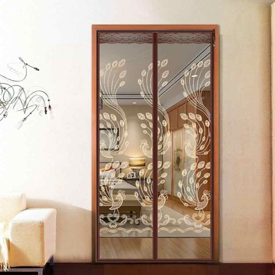 Штора антимоскитная на дверь на магнитах Dekotex IMAGE XH-02 BROWN 100*210см (1/20)