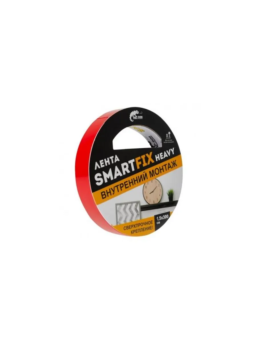 SFV 1915T Сверхсильная монтажная лента W-con SmartFix HEAVY, 1,9*150см, прозрачная/36