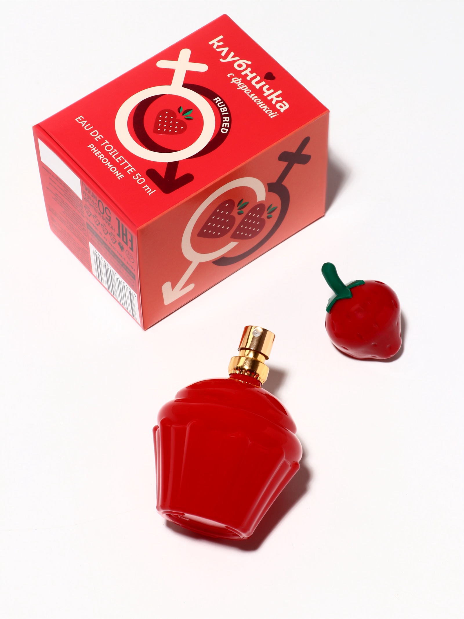 Туалетная вода женская Клубничка С Феромонкой Rubi Red, 50 мл 10953059