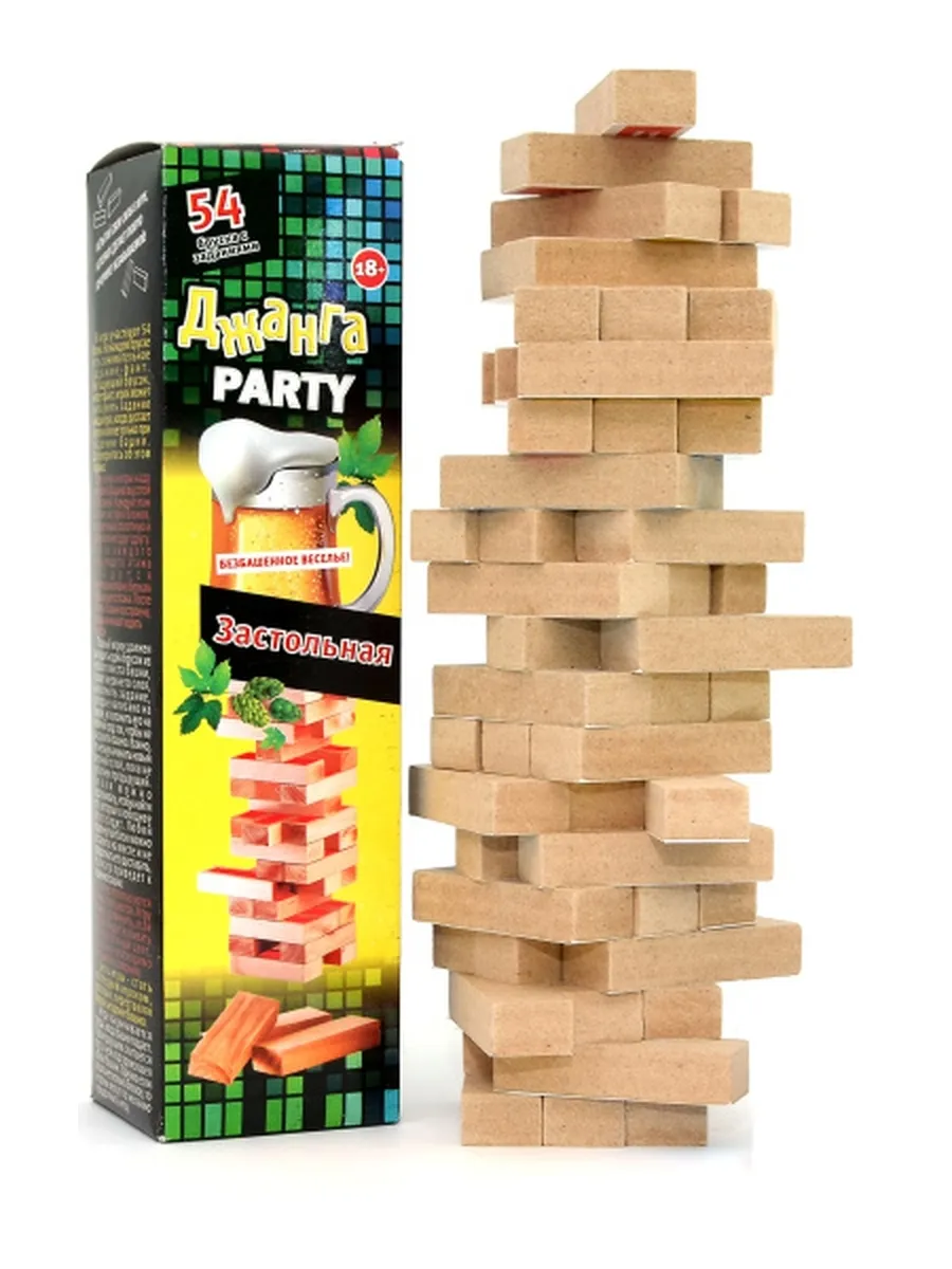 Игра Джанга-Party "Застольная" (8х8х35см.), 4607155191353