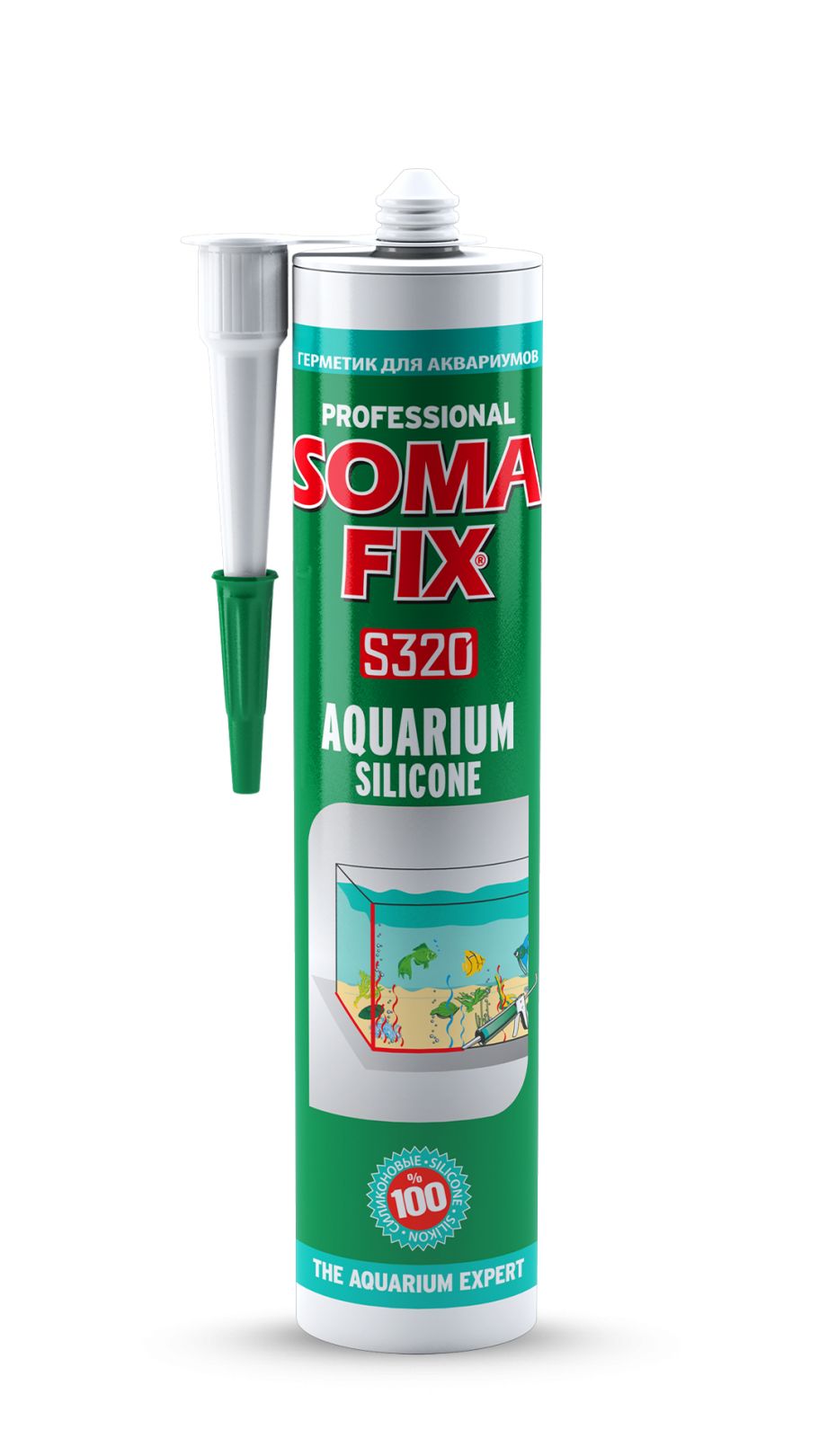 S220 Силиконовый герметик SOMA FIX(для аквариумов (прозрачный), 280мл.) S220