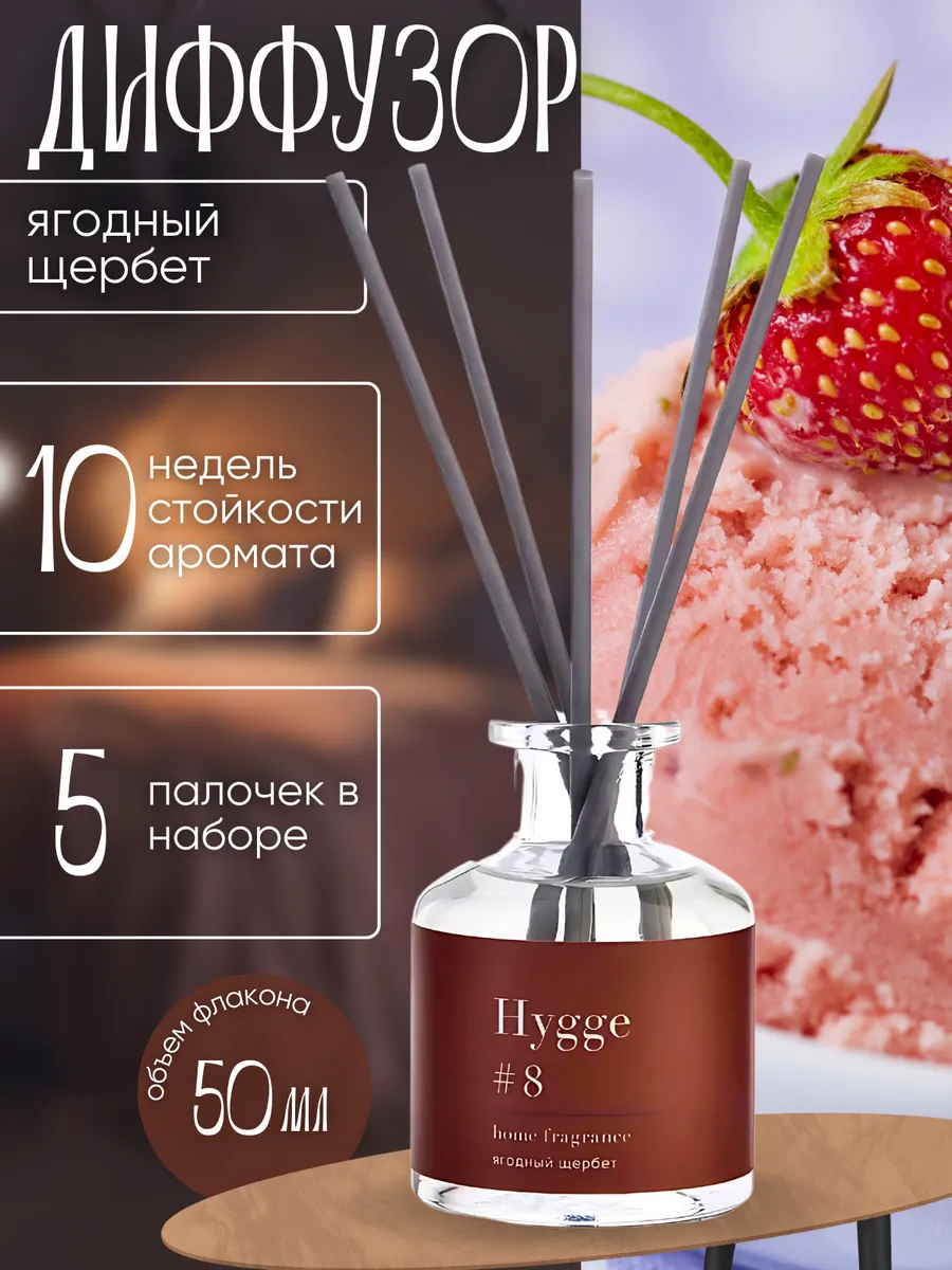 Диффузор "Hygge" ароматический, 50 мл, ягодный щербет 7728673