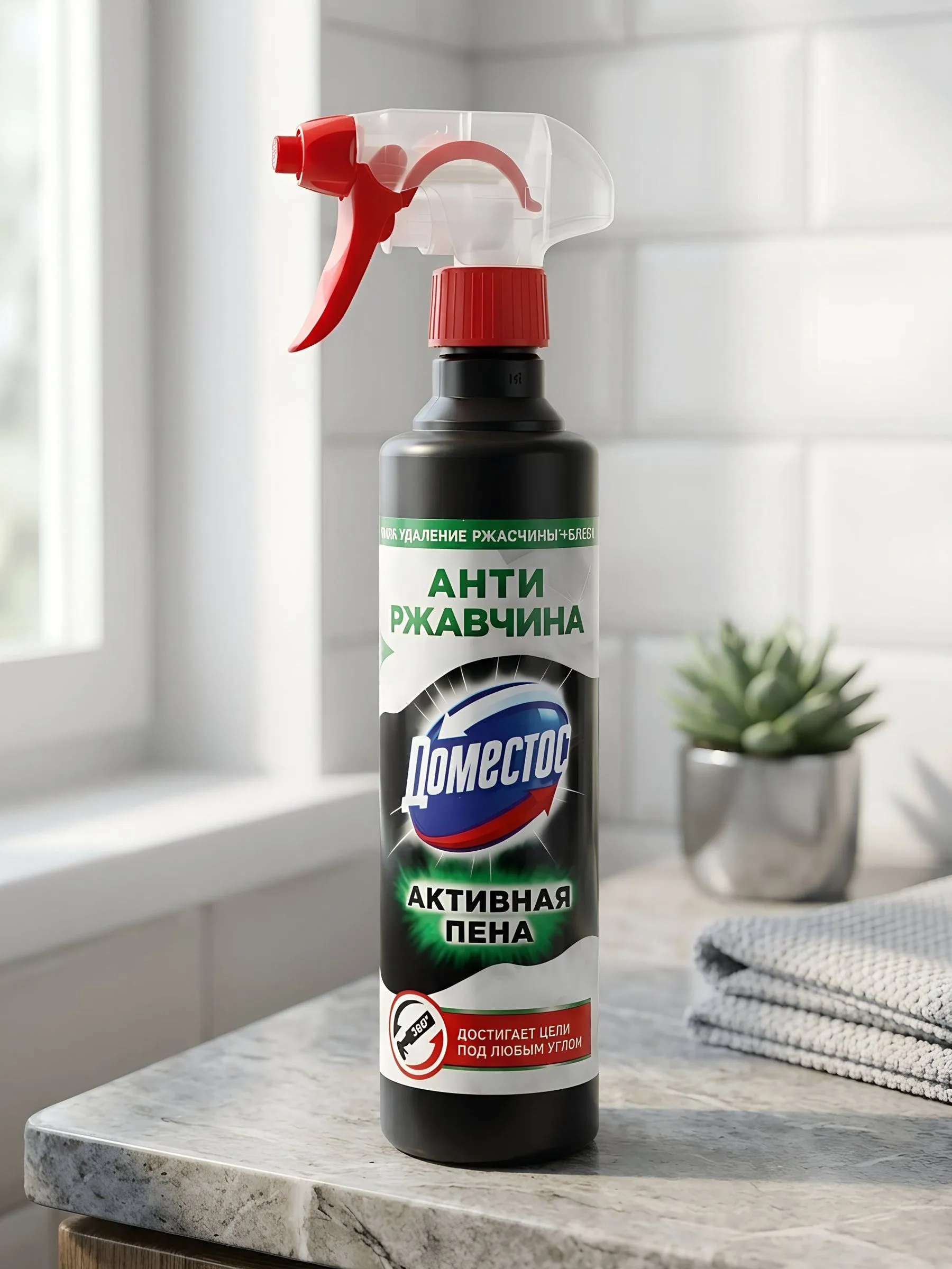 Чистящее средство ПЕННОЕ "Domestos" КУРОК (450 мл) Антиржавчина (6 шт/ящ)