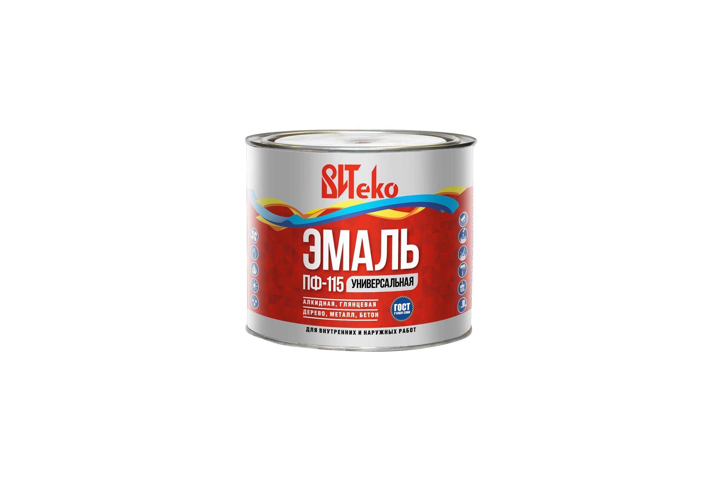 Эмаль серая ПФ 115 0,8 кг. Царицынские краски