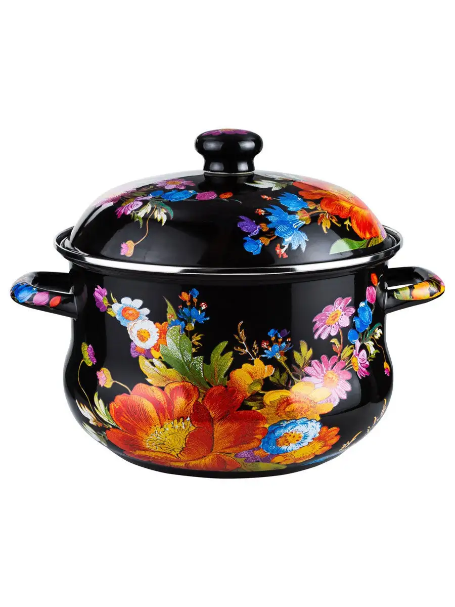 Кастрюля ВЕ-128-15L 28*23см 15л стекл.крыш.