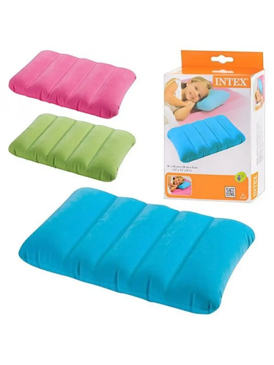 Подушка надувная 43х28x9см, Intex