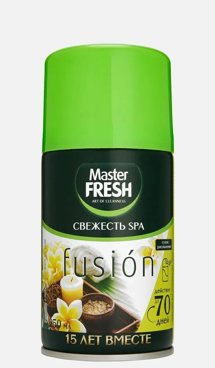 Освежитель воздуха "Master Fresh Fusion" ЗАПАСКА (250 мл) Свежесть SPA (12 шт/ящ)