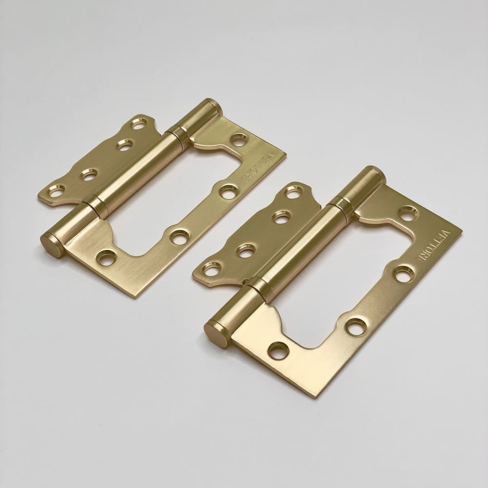 Петля накладная VETTORE FLUSH 100×75×2.5mm AB (Бронза)