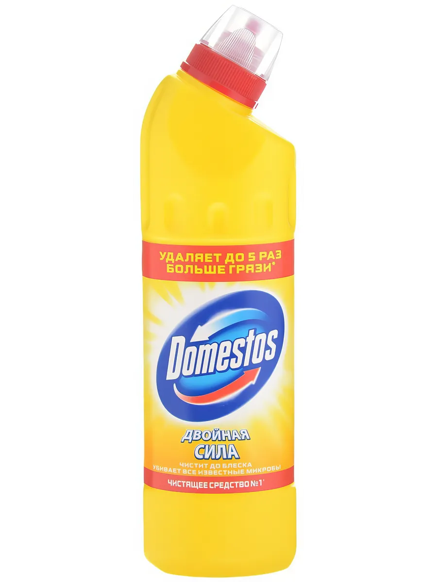 Чистящий ГЕЛЬ УНИВЕРСАЛЬНЫЙ "Domestos" (1л) Лимонная Свежесть / защищает от известкового налета (12