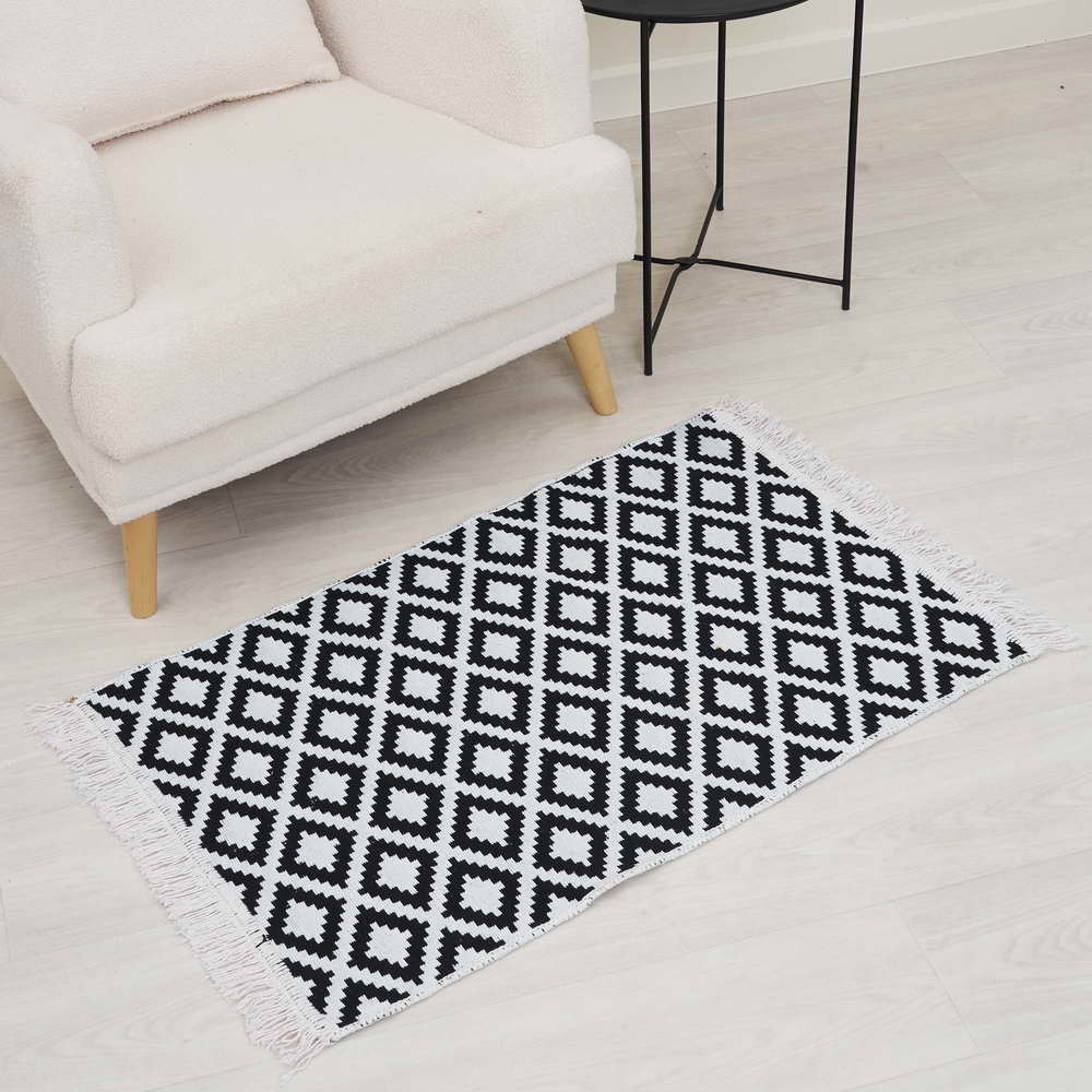 Коврик для в/к KILIM GOLD из 1шт 60х120см U59631 (черный-серый) 1/30