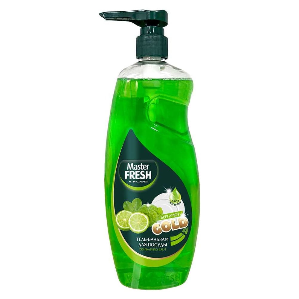 Гель-бальзам для мытья посуды "Master Fresh Gold" КУРОК (1000 мл) Бергамот / формула Gold (12 шт/ящ)