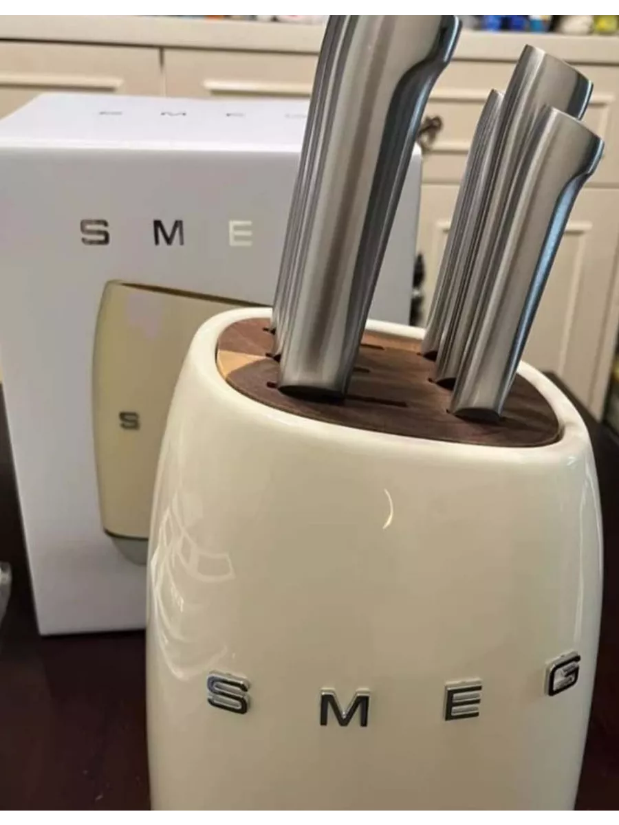 Ножи Smeg беж