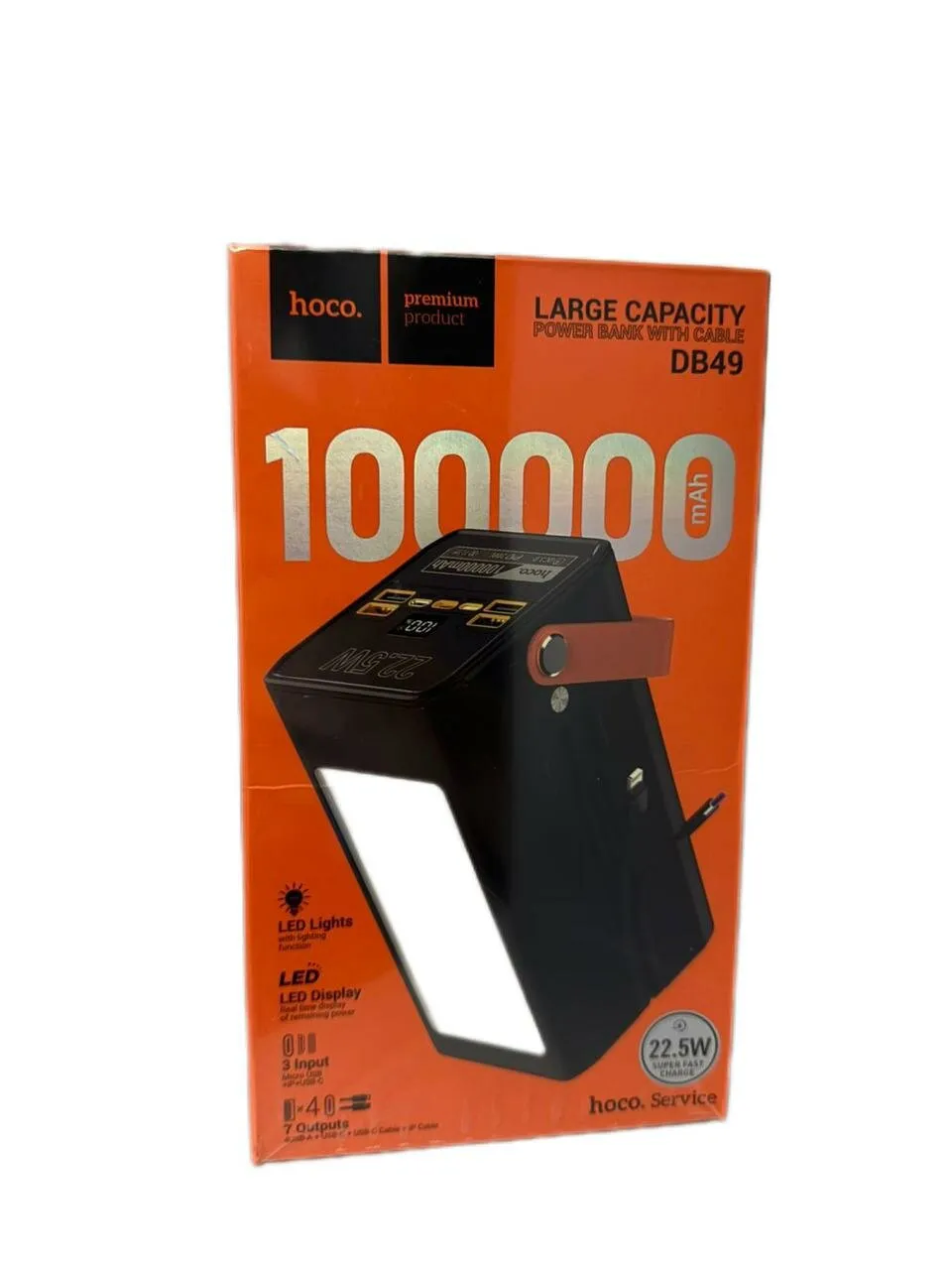 power bank 100'000 hoco DB49 PD20W QC3.0 22.55w