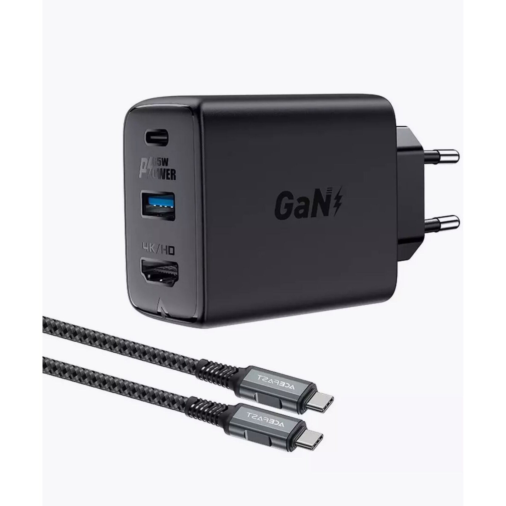СЗУ ACEFAST A17 65W GaN multi-function HUB, black