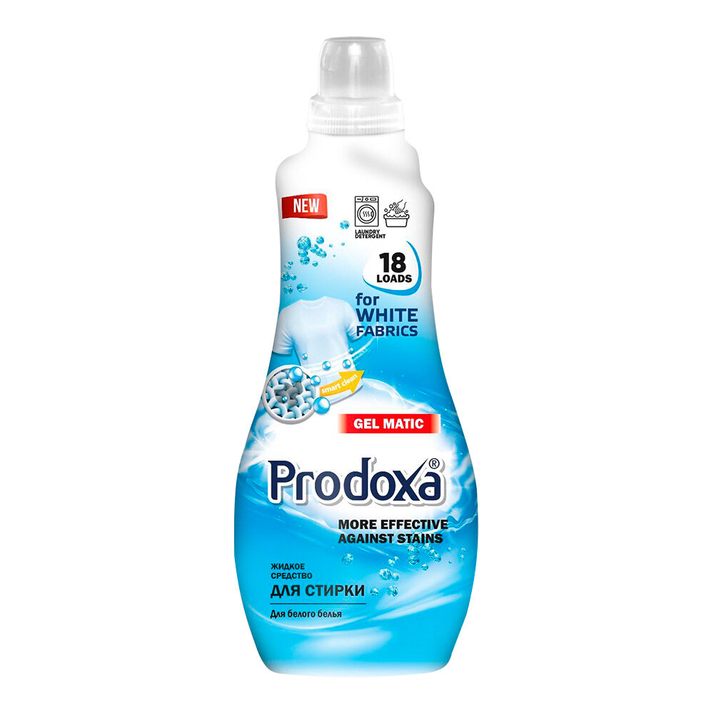 Гель для стирки Белого белья PRODOXA 1л/12шт/уп (12шт)