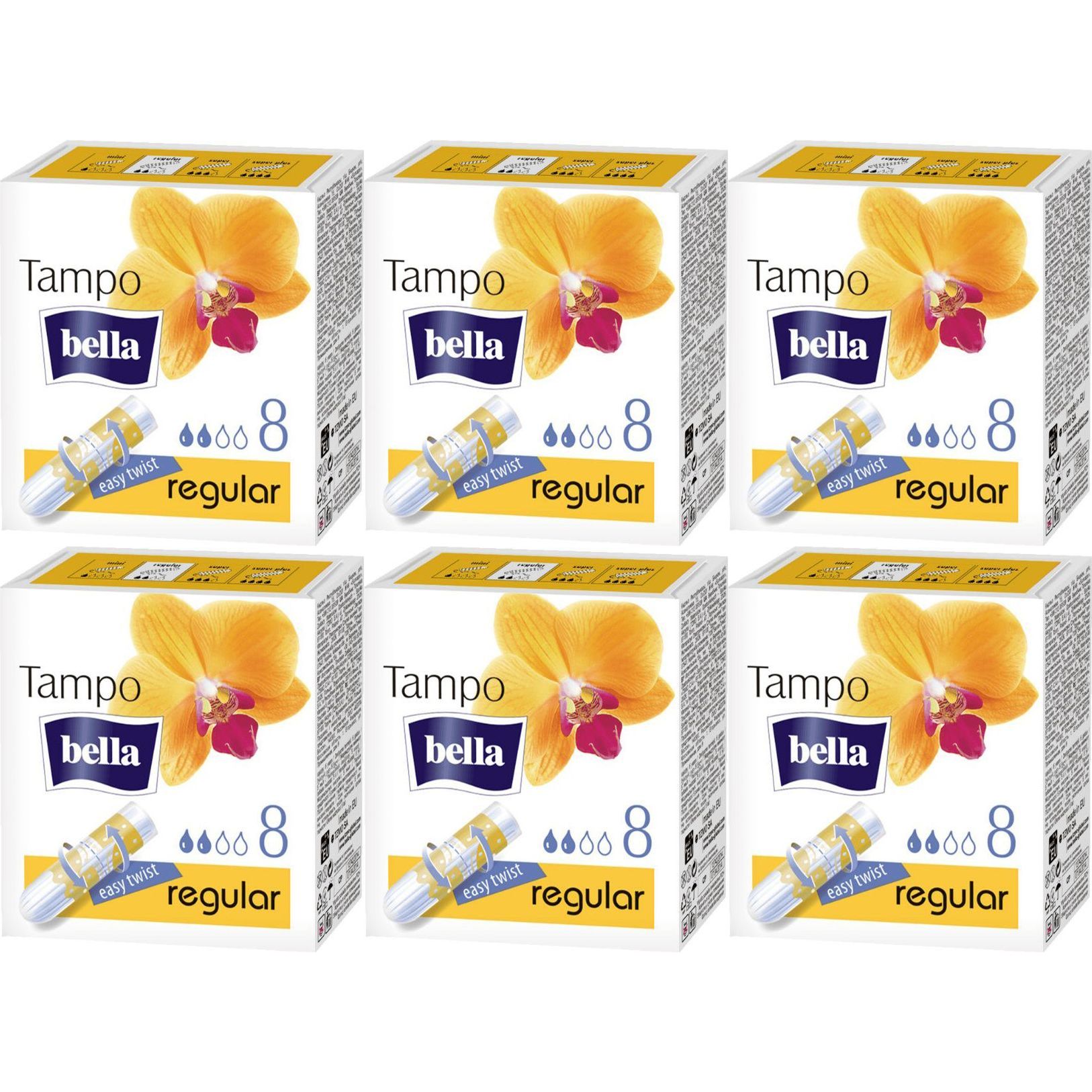 Тампоны женские гигиенические без аппликатора premium comfort марки "tampo bella" regular по 16 шт