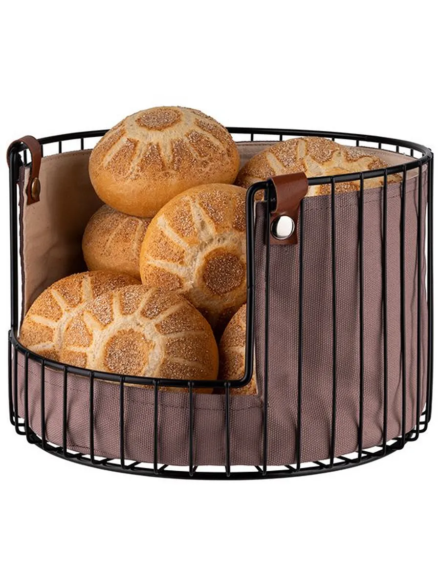 Корзина д/фруктов квадр.20х15х27,5см черн.матов. (6) LB-6