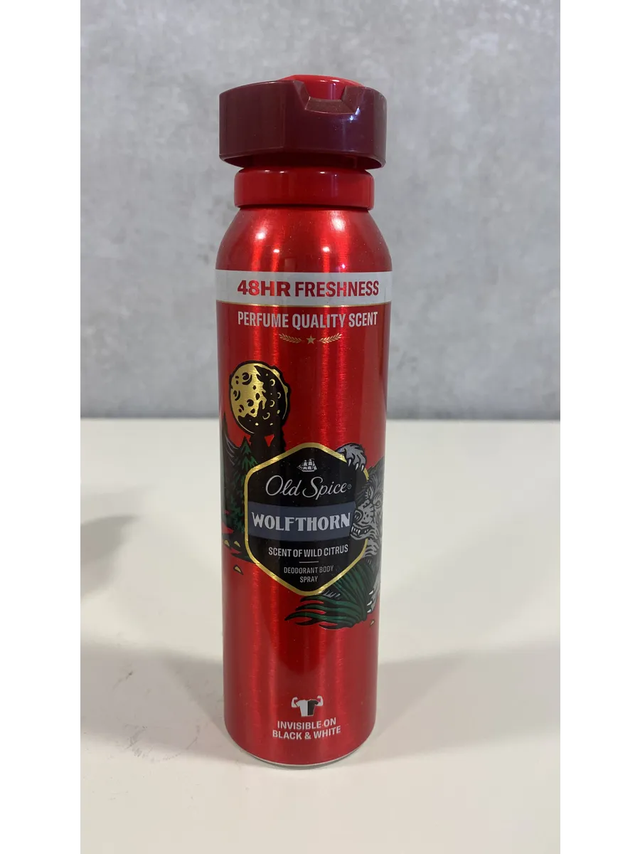 Дезодорант МУЖСКОЙ "Old - Spice" СПРЕЙ (150 мл) Wolfthorn (6 шт/ЯЩ)