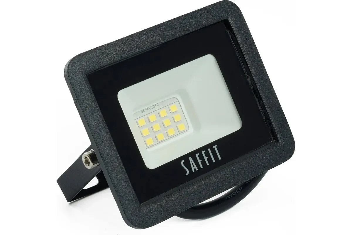 Прожектор светодиодный ДО-10w 6400К 900Лм IP65 черный