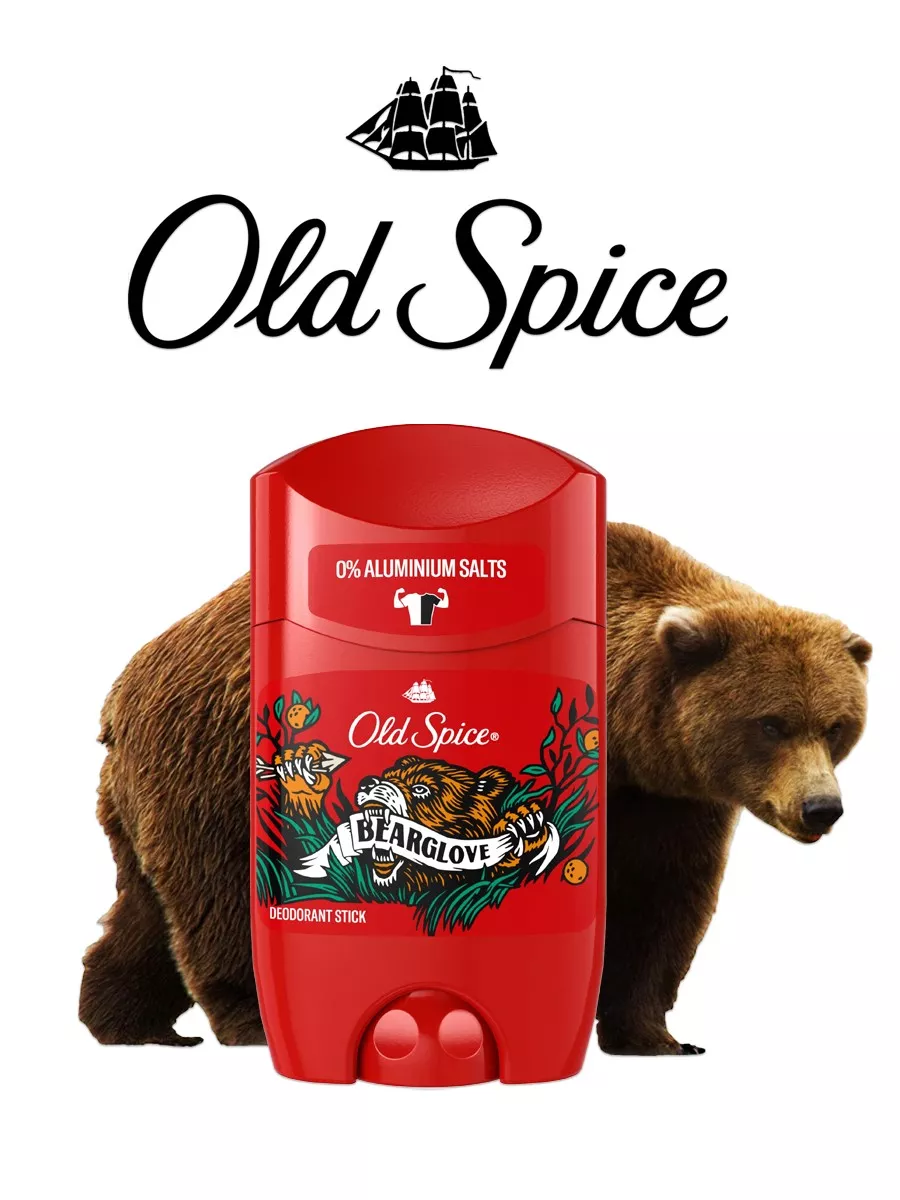 Дезодорант МУЖСКОЙ "Old -Spice" СТИК (50 мл) Bearglove (6шт/ящ)
