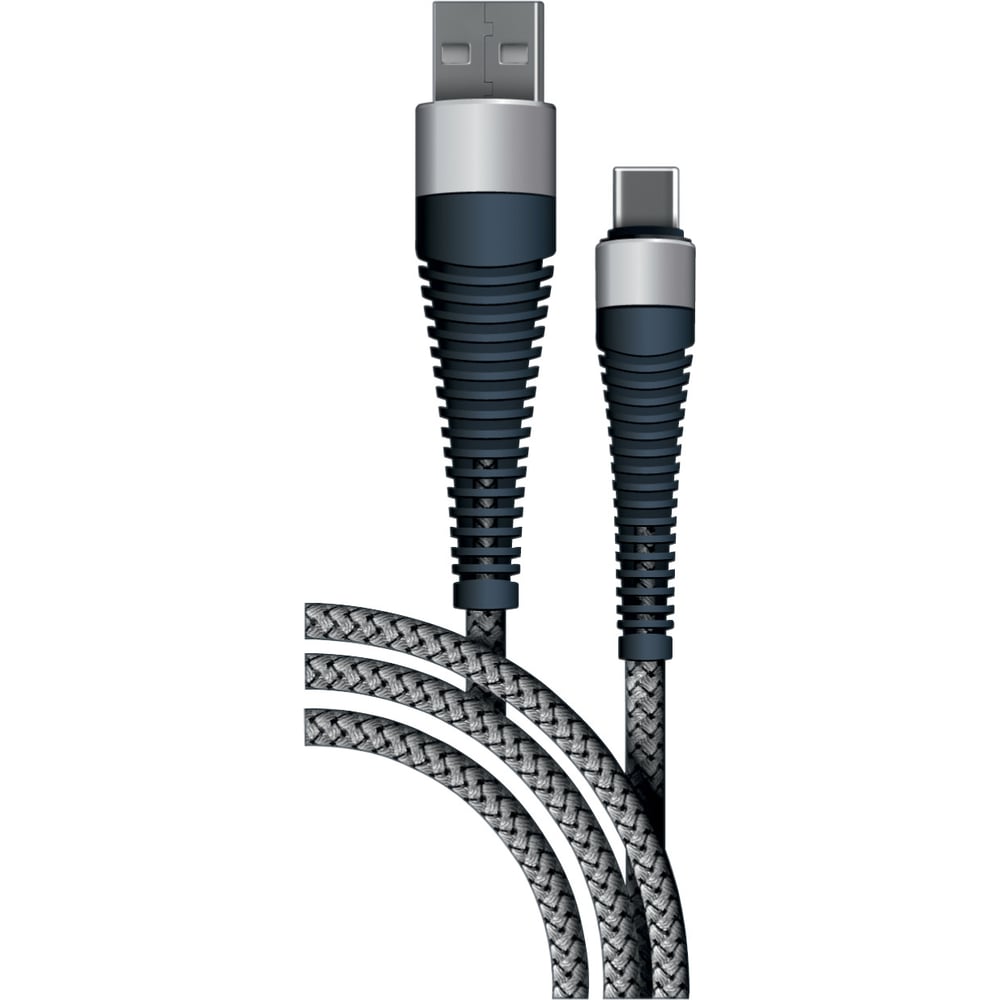 Дата-кабель Fishbone USB - Type-C, 3А, 1м, тиффани