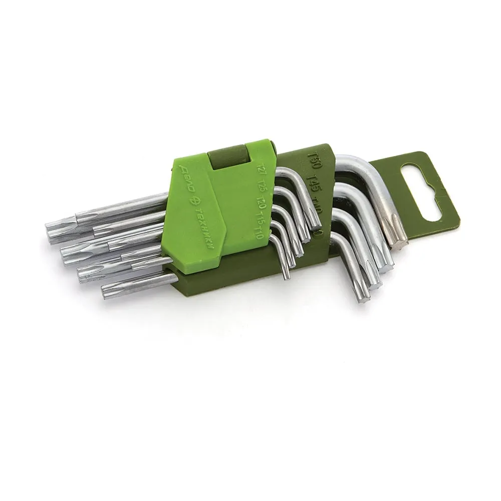 563090 Набор ключей угловых TORX коротких    9шт