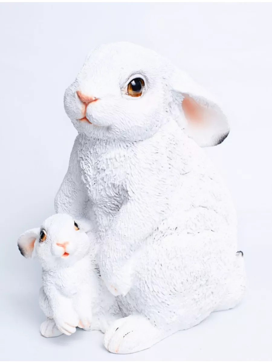 Садовая фигура "Зайчиха и зайчонок" 34х36см 4931385