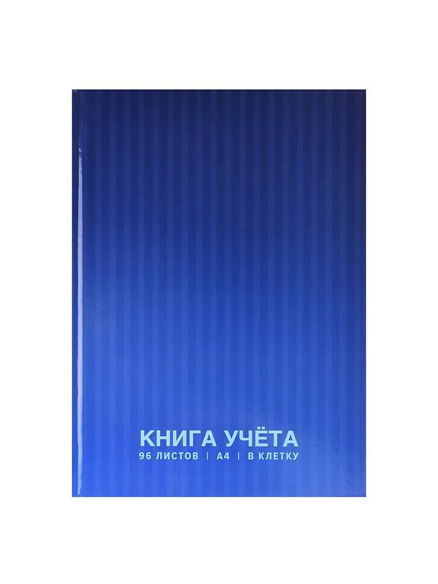 Книга учета "deVENTE" A4 96 л в клетку, офсет 60 г/м², 92% белизна, твердая обложка из бумвинила, ти